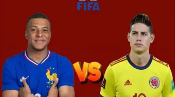 توقيت مباراة فرنسا وكولومبيا والقنوات الناقلة المفتوحة والمشفرة